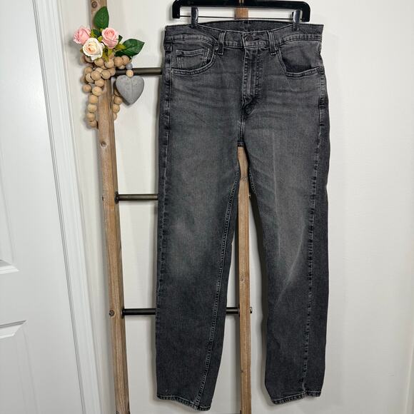 Levis Mens Gray Denim Jeans Size 33x34 - Picture 1 of 10